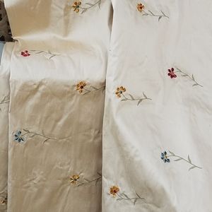 Silk floral fabric